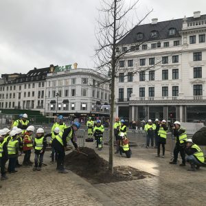 Plantning på Kongens Nytorv med Overborgmester Frank Jensen